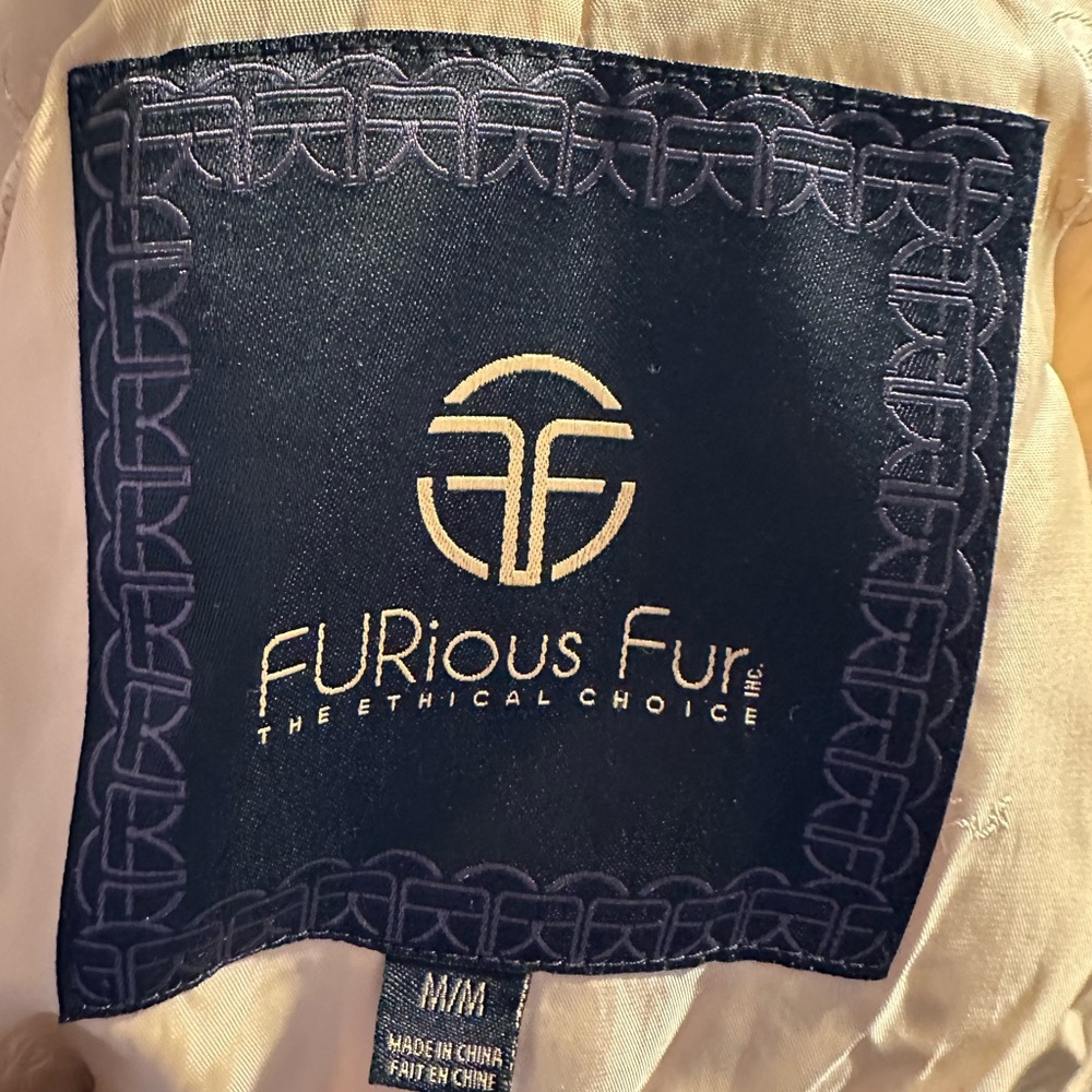 Blue Luxe Faux fur Jacket - Picture 6 of 6